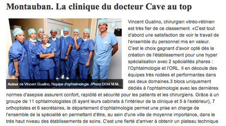 Press - Clinique Honoré Cave Press - Clinique Honoré Cave